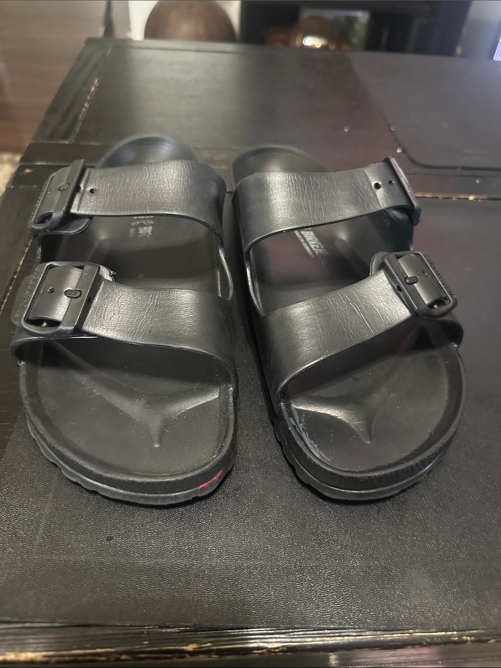 Birkenstock Black Two-Strap EVA Sandals